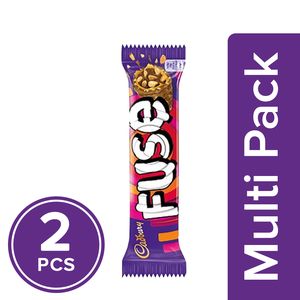Cadbury Chocolate Bar - Fuse, 2x25 g Multipack